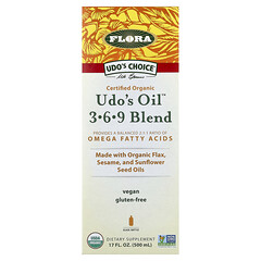 Суміш Organic Udo's Oil™ 3-6-9, 500 мл (17 рідк. унцій)