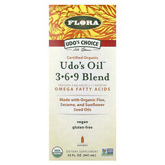 Udo's Choice, Udo's Oil 3-6-9 Blend, 32 рідких унції (946 мл)