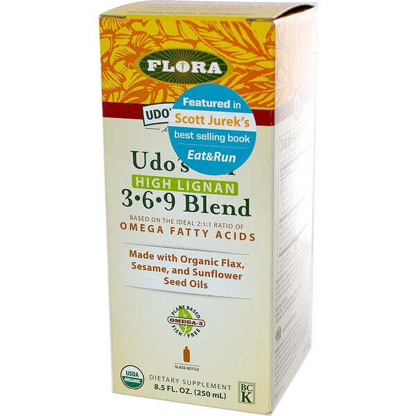 Flora, Udo's Choice, Масло Udo's, смесь Омега 3·6·9, с высоким содержанием лигнана, 8,5 жидких унций (250 мл) (Discontinued Item) 