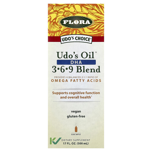Flora, Udo's Choice®, Udo's Oil® DHA 3-6-9-Mischung, 500 ml
