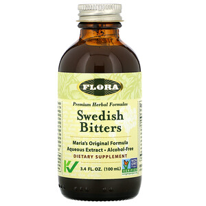 Отзывы о Флора, Swedish Bitters, Alcohol-Free, 3.4 fl oz (100 ml)