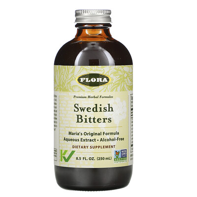 Flora Шведские горькие настойки (Swedish Bitters), 250 мл