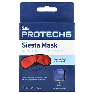 Product Image for Flents, ProTechs , Siesta Mask, Reusable Sleep Mask, One Size Fits Most, 1 Count