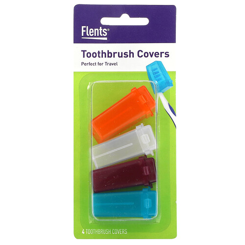 Flents, Tandenborstel Covers, 4 Count