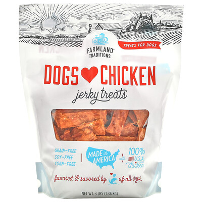 Farmland Traditions Dogs Love Chicken, Jerky Treats, 48 oz (1360 g)