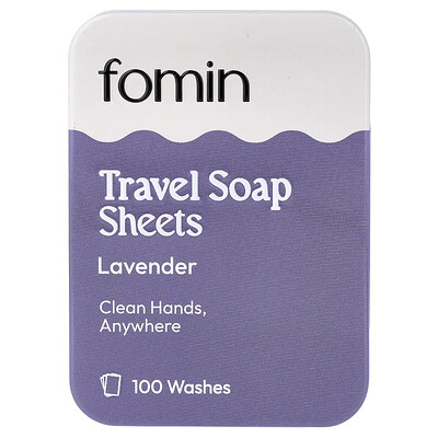 Product Image for fomin, Travel Soap Sheets, Lavender, 100 Sheets