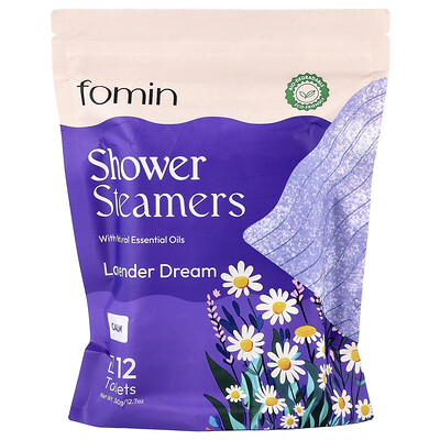 Product Image for fomin, Shower Steamers, Lavender Dream, 12 Tablets