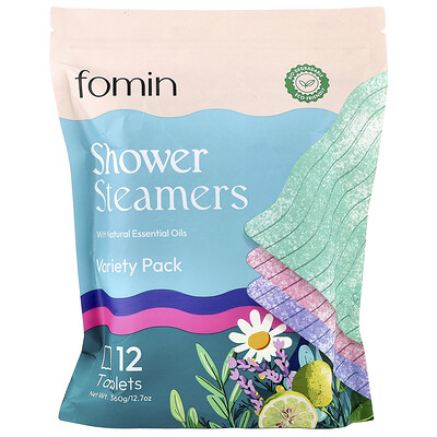 Product Image for fomin, Shower Steamers, Variety Pack, 12 Tablets