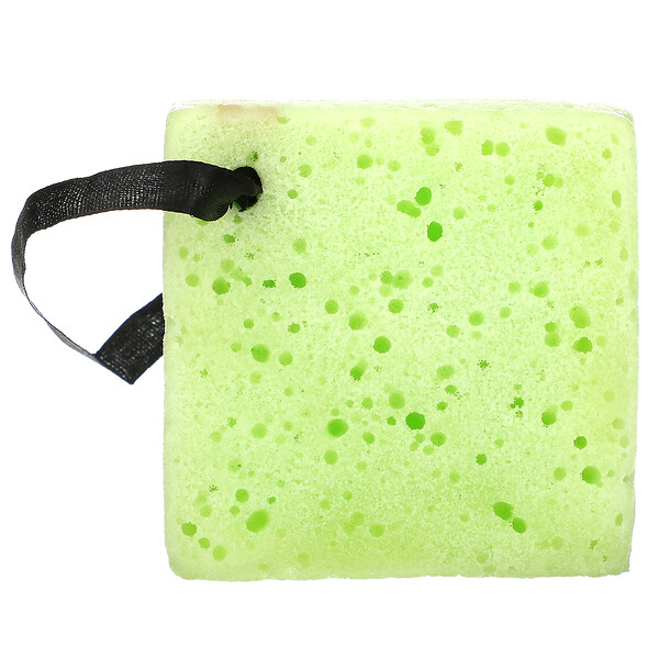 Deep Cleansing Soap-Infused Sponge, Green Tea, 1 Sponge, 2.65 oz (75 g)