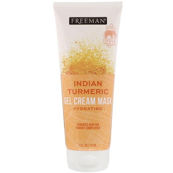 Freeman Beauty, Indian Turmeric Gel Cream Beauty Mask, 6 fl oz (175 ml)