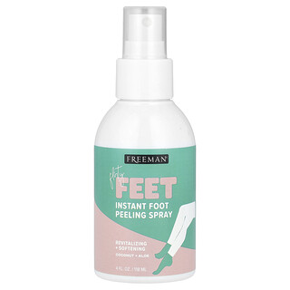 Freeman Beauty, Flirty Feet, спрей за незабавен пилинг за крака, кокос и алое, 118 ml (4 fl oz)