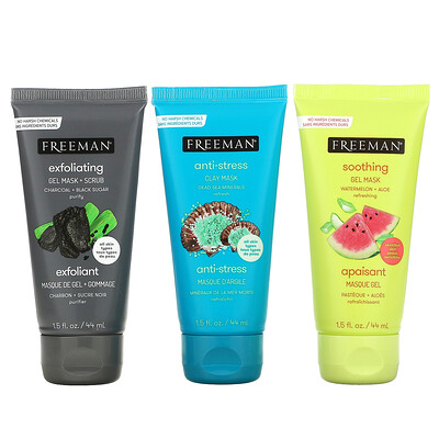 Freeman Beauty Beauty Renew + Relax Beauty Face Mask Kit, 12 Piece Kit