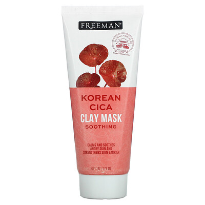 Купить Freeman Beauty Корейская успокаивающая маска с глиной Cica, 175 мл (6 жидк. Унций)