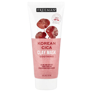 Freeman Beauty, Mascarilla de belleza calmante con cica coreana y arcilla, Para todo tipo de piel, 175 ml (6 oz. líq.)