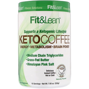Отзывы о Fit & Lean, Keto Coffee, 7.93 oz (225 g)