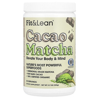 Fit & Lean, Cacao y matcha, 105 g (3,7 oz)