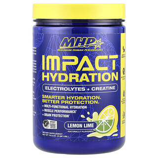 MHP, Impact Hydration，电解质 + 肌酸，柠檬酸橙味，0.98 磅（15.6 盎司）