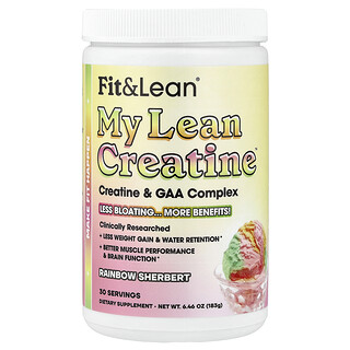 Fit & Lean, My Lean Creatine™, Rainbow Sherbert, (183 g) 6,46 ons