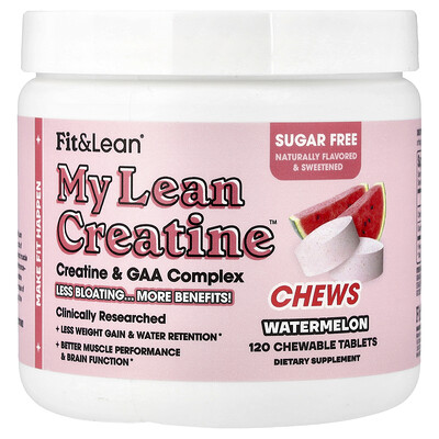 Fit & Lean, Mis comprimidos masticables Lean Creatine™, Sandía, 120 comprimidos masticables