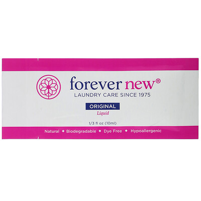 Forever New Fabric Care Wash, Liquid, Original, 1/3 fl oz (10 ml)