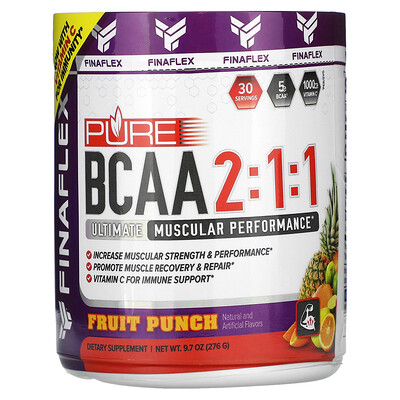 

Finaflex Pure BCAA 2:1:1 Fruit Punch 9.7 oz (276 g)