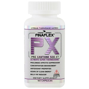 Finaflex, PX, Pro ксантин 500-XT, 60 капсул