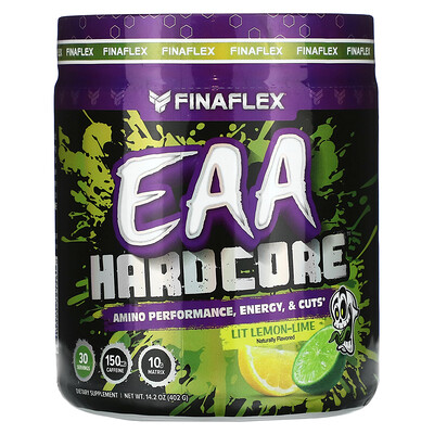 

Finaflex, EAA Hardcore, Lemon-Lime, 14.2 oz (402 g)