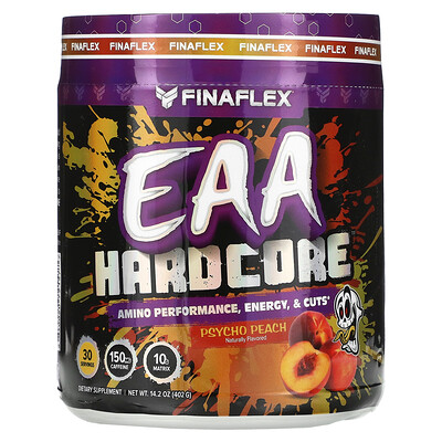 

Finaflex EAA Hardcore, персиковый, 402 г (14,2 унции)