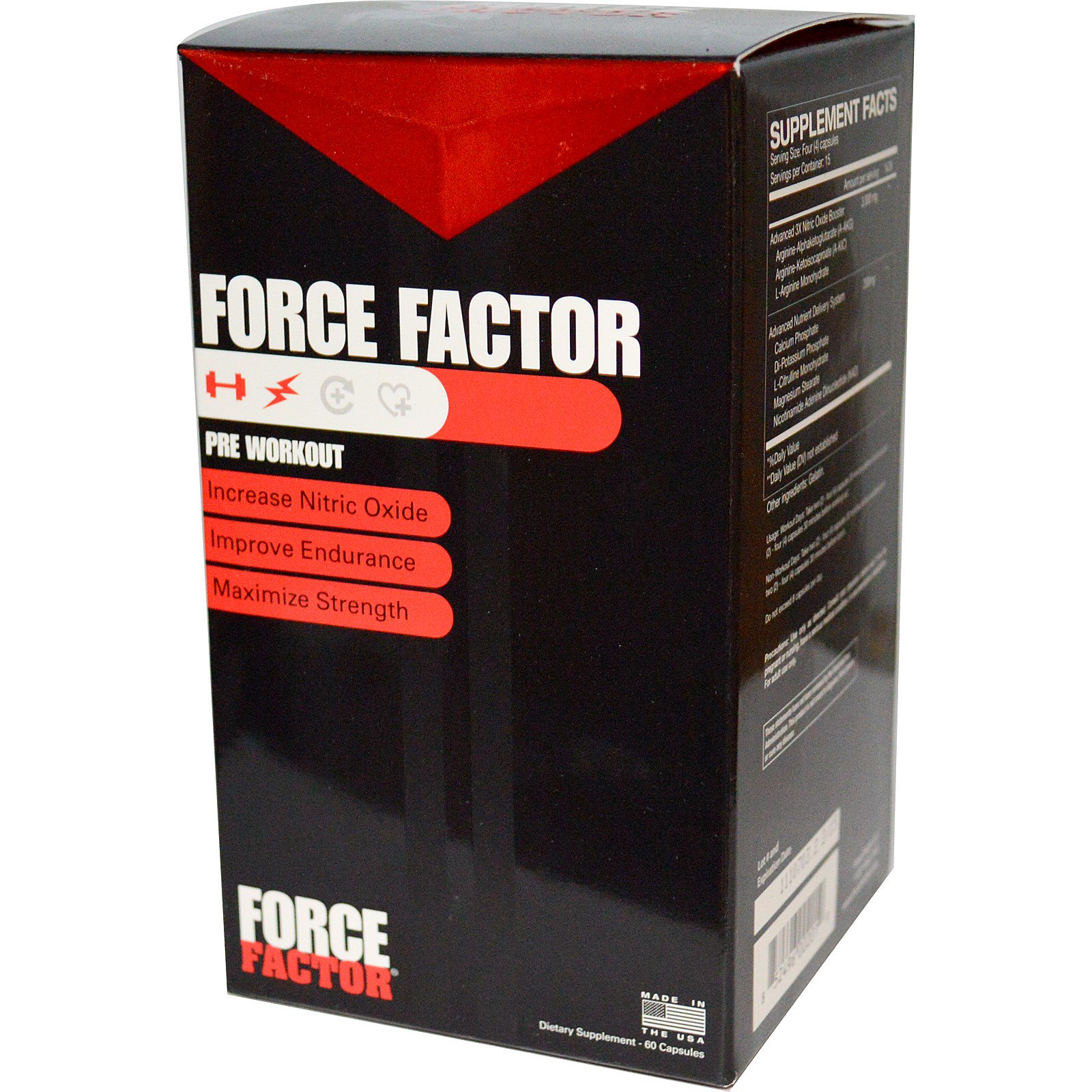 Force Factor, Pre Workout, 120 Capsules iHerb