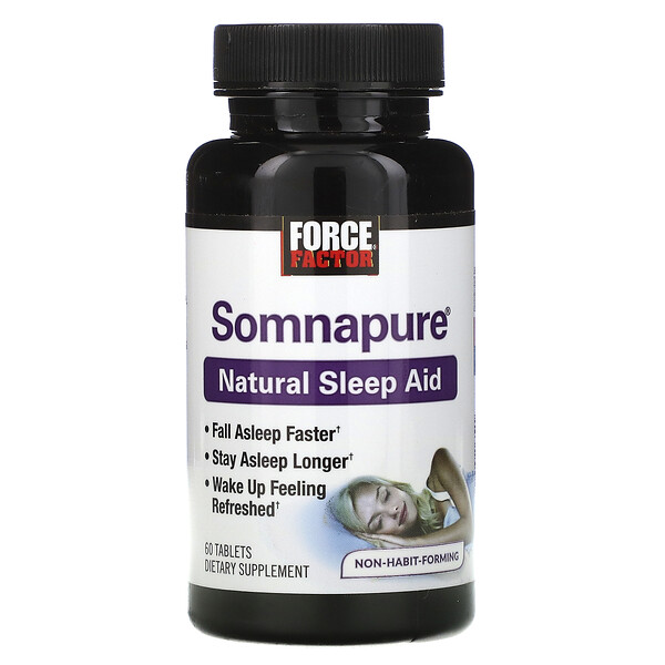 Force Factor, Somnapure, natürliches Schlafmittel, 60 Tabletten