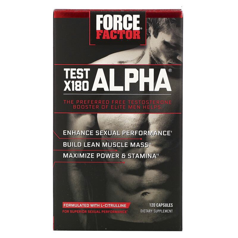 Force Factor, Test X180 Alpha, Testosterone Booster, 120 Capsules iHerb