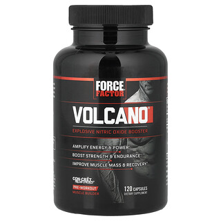 Force Factor, Volcano 爆炸性一氧化氮膠囊，120 粒裝