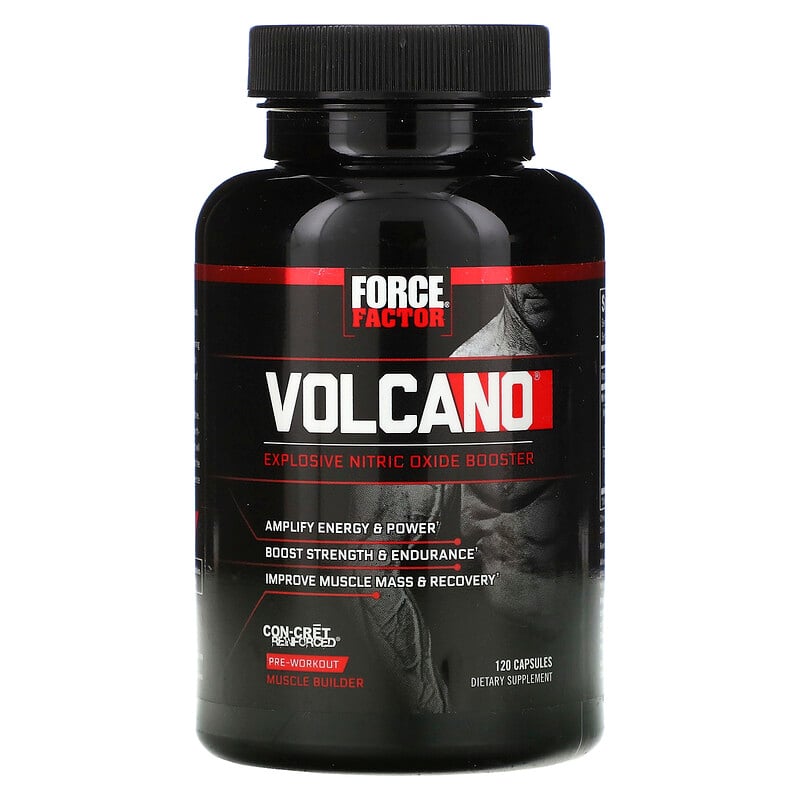 force factor volcano pre workout explosive nitric oxide booster reviews