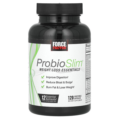 Force Factor, ProbioSlim, 체중 감량 에센셜스, 베지 캡슐 120정