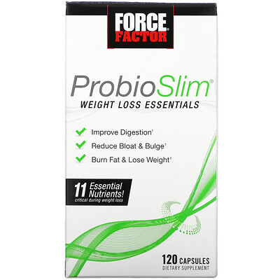 Force Factor ProbioSlim, Weight Loss Essentials, 120 Capsules