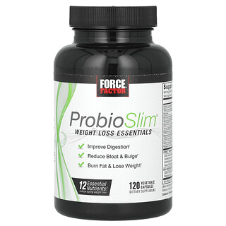 فورس فاكتور‏, ProbioSlim ، أساسيات فقدان الوزن ، 120 كبسولة نباتية