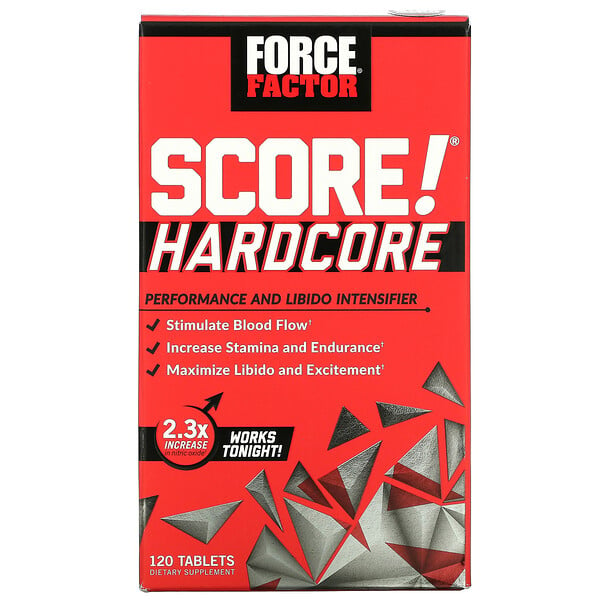 Force Factor, SCORE!Hardcore（スコア！ハードコア）、パフォーマンスとリビドーに、タブレット120粒