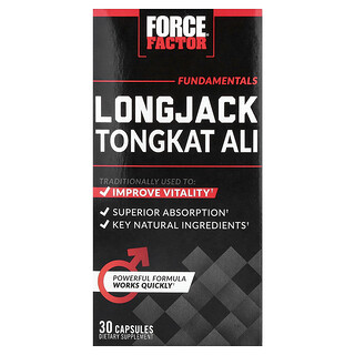 Force Factor, Fundamentals, Longjack Tongkat Ali, 30 Κάψουλες