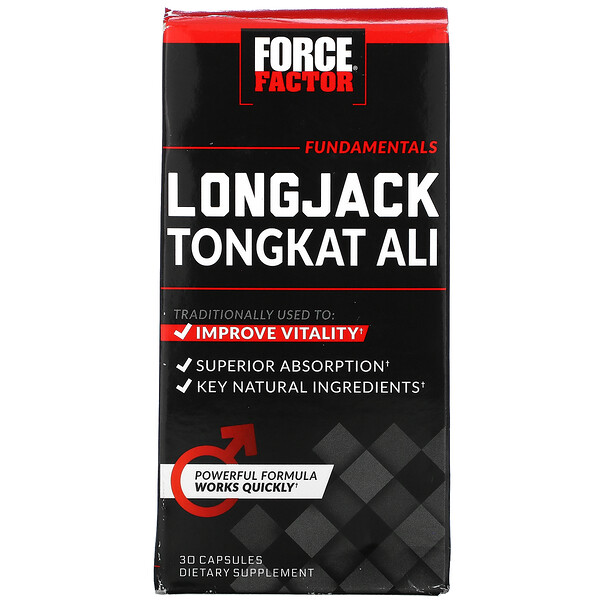 Force Factor, Longjack Tongkat Ali, 500 mg, 30 Capsules iHerb