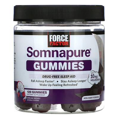 

Force Factor Somnapure Gummies Melatonin Dream Berry 5 mg 120 Gummies