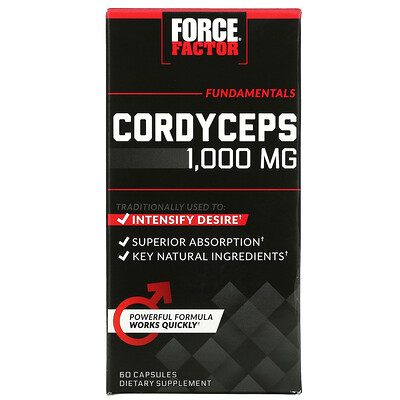 Force Factor Cordyceps, 500 mg, 60 Capsules