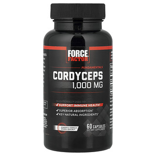 Force Factor, Fundamentals, Cordyceps, 60 capsules