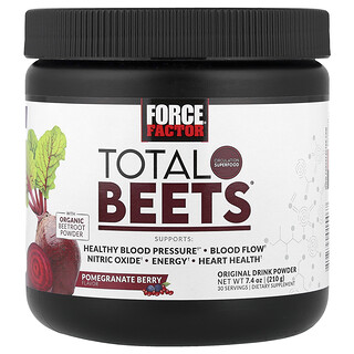 Force Factor, Total Beets，原始飲品粉，石榴漿果，7.4 盎司（210 克）