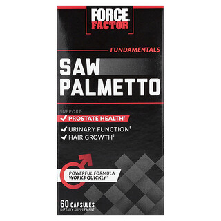 Force Factor, Grundläggande, Saw Palmetto, 60 Kapslar