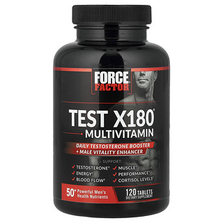 Force Factor, Test X180® Multivitamine, 120 tabletten