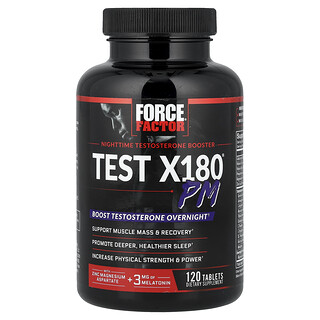 Force Factor, Test X180® PM, 120 Tablets