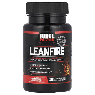 فورس فاكتور‏, LeanFire®‎،‏ 30 كبسولة نباتية