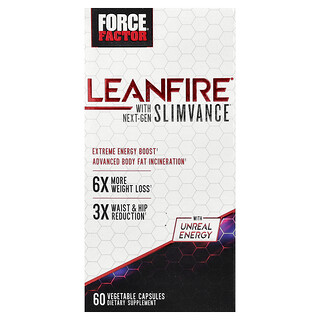 Force Factor, LeanFire® із добавкою Next-Gen Slimvance®, 60 рослинних капсул