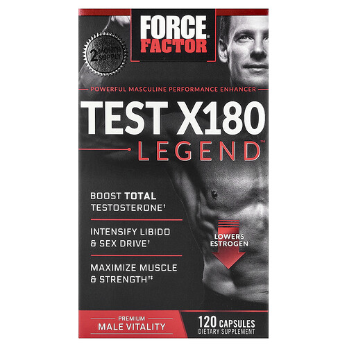 Force Factor Test X180 Legend™, 120 Capsules