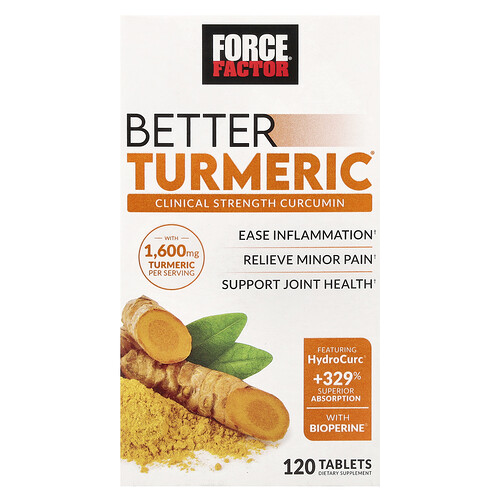 Force Factor, Better Turmeric®, 120 Tabletten